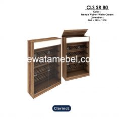 Shoe Cabinet  Size 80 - Garvani CLS SR 80 / French Walnut